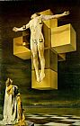 Cruxifixion (Hypercubic Body) by Salvador Dali